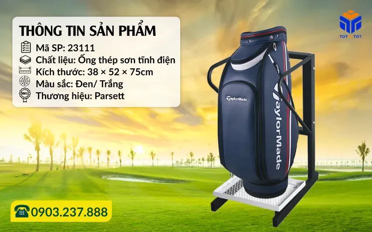 Giá để túi golf thép không gỉ ( Steel bag rack)